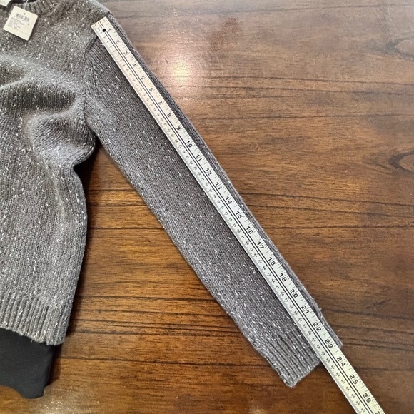 NWT Club Monaco split back wool blend woven fooler sweater size XS - Picture 15 of 15